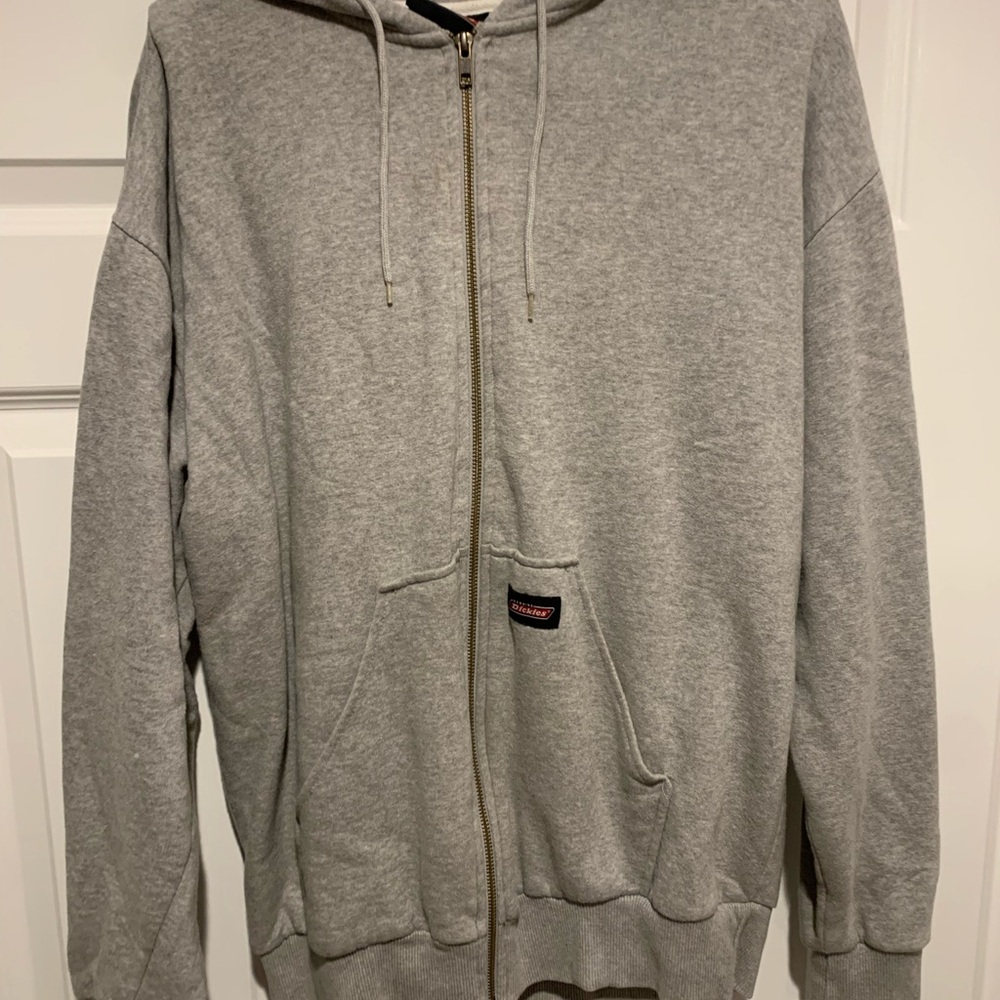 Dickies Gray Zip-Up Men's Sweater